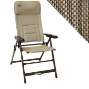 Fauteuil matelass dossier haut alu Moka TRIGANO