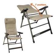 Fauteuil matelass dossier haut alu Moka TRIGANO