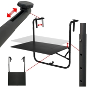 Table à suspendre pliante 60x40 cm