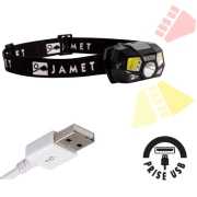 Lampe Frontale Jamet LED rechargeable et rglable