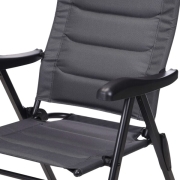 Fauteuil Alu Confort Gris Noir Redcliffs