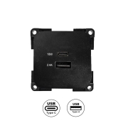 Prise USB A + C encastrable C-Line HABA