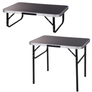 Table de camping pliante noir 75 x 55 cm