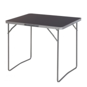 Table de camping pliante noir 80 x 60cm