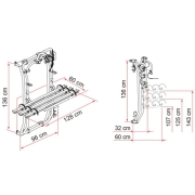 Porte-vlos Fiamma Carry bike Ducato Frame 3 Vlos