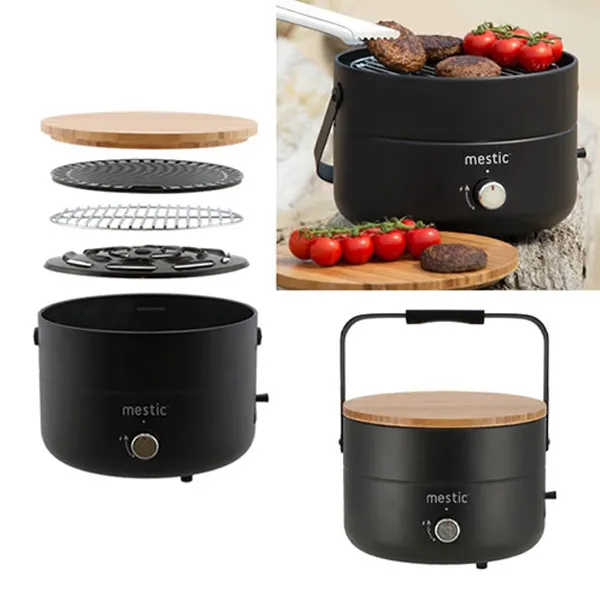 Barbecue gaz 3 en 1 mini chef Mestic MB-100 