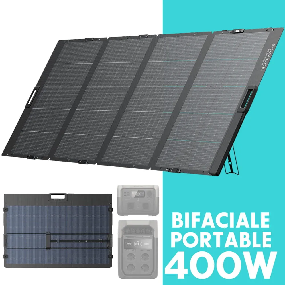 Panneau solaire portable bifaciale 400W NextGen ECOFLOW