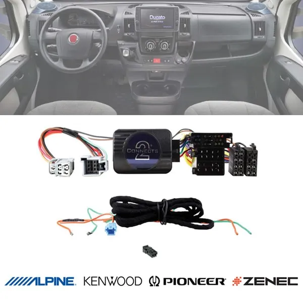 Interface commande volant Ducato autoradio Alpine Pioneer Kenwood Zenec