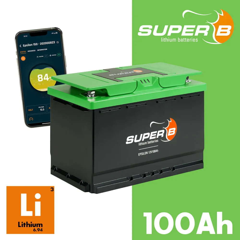 Batterie Lithium SUPER B Epsilon 12V 100Ah 