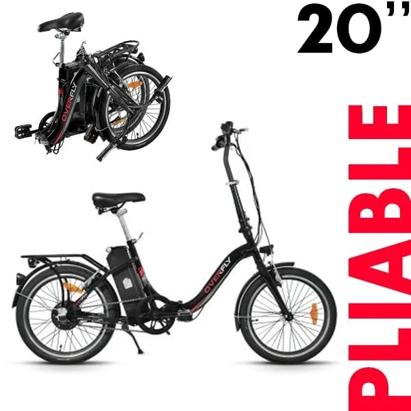 Vlo  assistance lectrique pliable NEMESIS noir