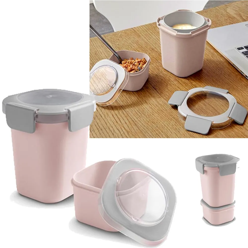 Lot de 2 Lunch Cup Rose Sigma home Food