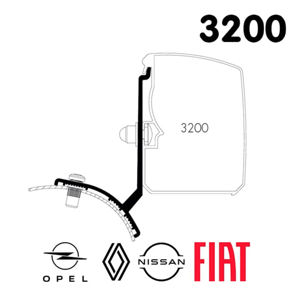 Adaptateur Store Thule 3200 FIAT Talento / RENAULT Trafic / OPEL Vivaro / NISSAN Primastar