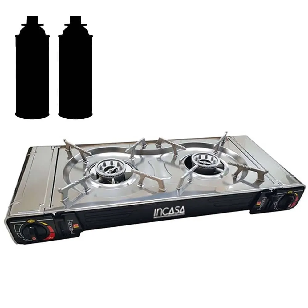 R�chaud 2 feux � cartouche gaz INCASA
