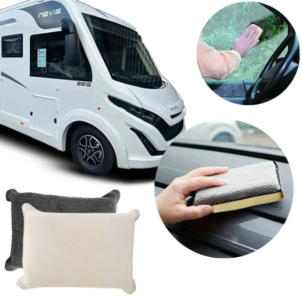 ponge double face chamoise/microfibre