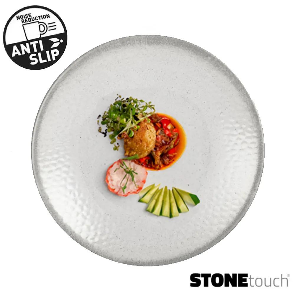Assiette plate Mlamine 25cm Amade base anti-drapante BRUNNER