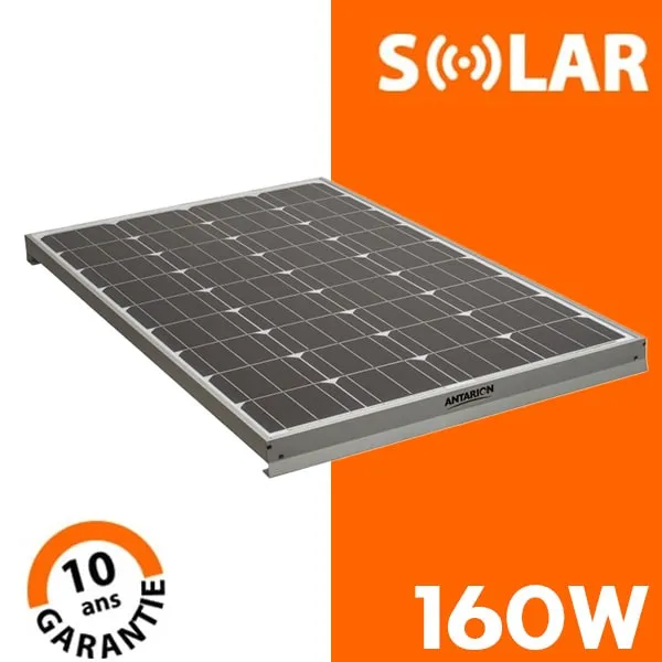 TONYSA Panneau solaire 10W pré-forage monocristallin imperméable 18V