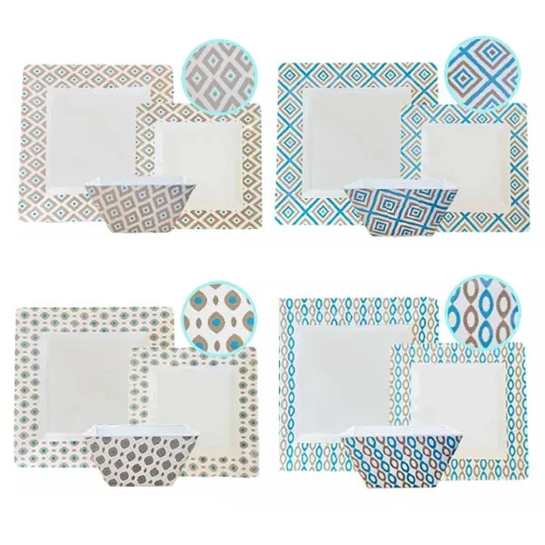 Lot de vaisselle M�lamine MALTA