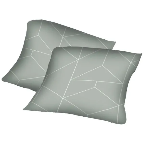 Lot de 2 taies d'oreiller PRISME