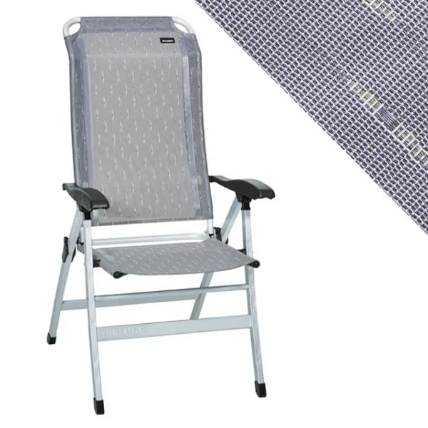 Fauteuil inclinable alu dossier haut ECO Basalte TRIGANO