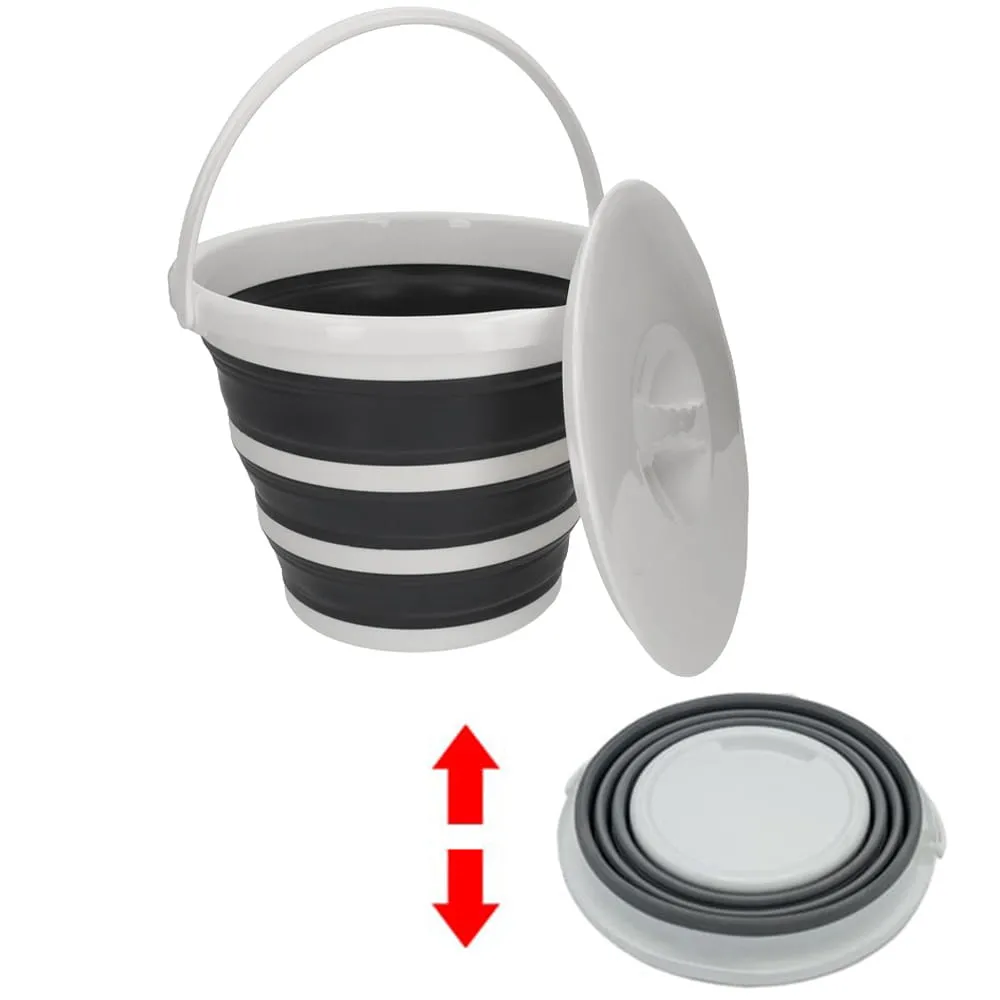 Seau pliable avec couvercle 10 L HABA