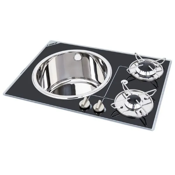 Combin verre vier et rchaud Carbest