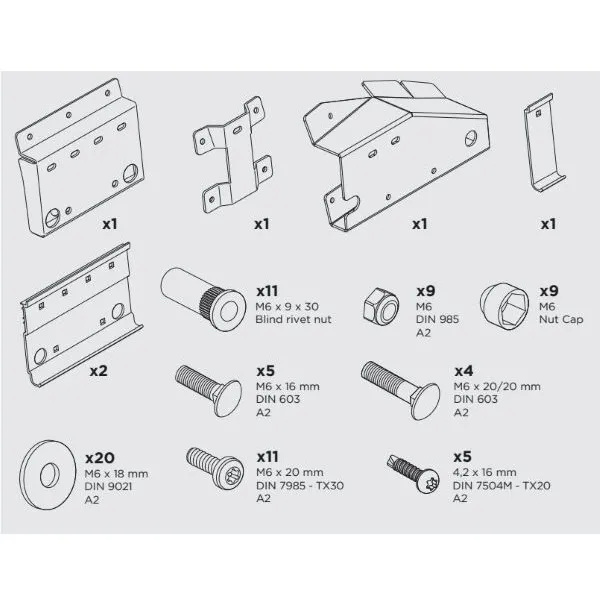 Adaptateur Store Thule 5200 Ford Transit H3