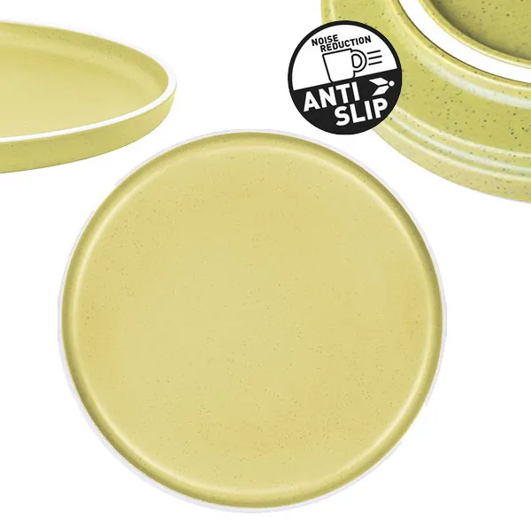Assiette plate Mlamine 25cm DOLOMIT Jaune