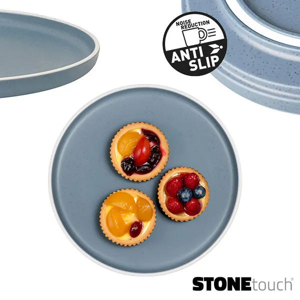 Assiette  dessert Mlamine 20cm DOLOMIT Bleue