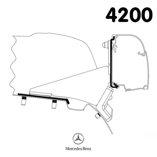 Adaptateur Store Thule 4200 Mercedes Vito Class V toit relevable SCA