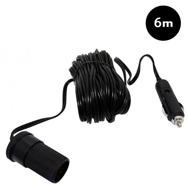 Rallonge prise allume-cigare 6m 12V et adaptateur 10A 