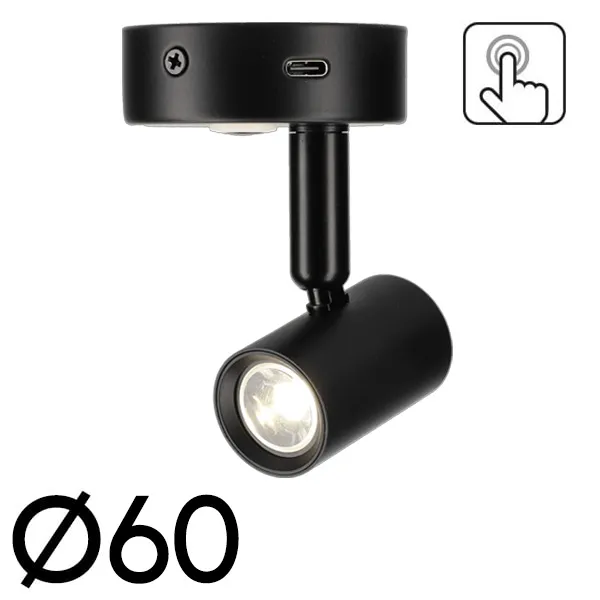 Spot 1 LED Felino 10-24V 1.31W avec interrupteur