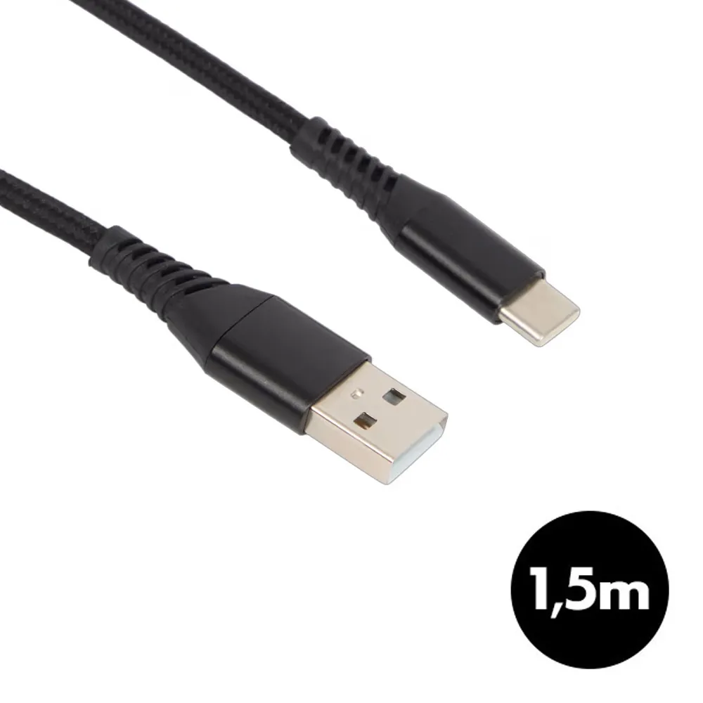 Cble de charge et transfert de donnes USB-A / USB-C 1,5m