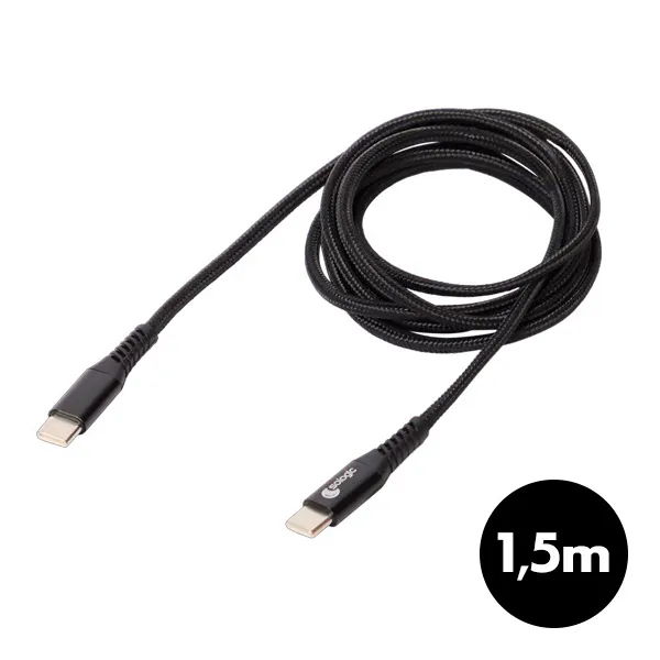 Cble de charge et transfert de donnes USB-C / USB-C 1,5m