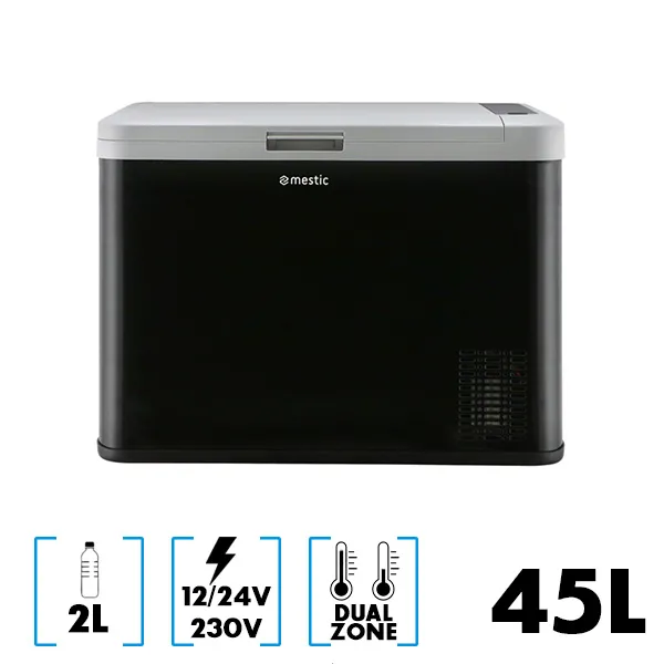 Glacire 45L  compression Dual Zone 12/24V et 230V MESTIC MCC-45 AC/DC