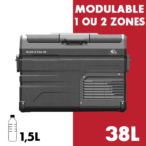 Glacire modulable 38L  compression 12/24V EZA Blizz-E Flex