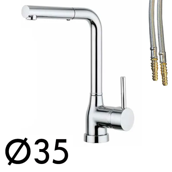 Robinet mitigeur douchette ARGO Stoccarda chrom sans contacteur