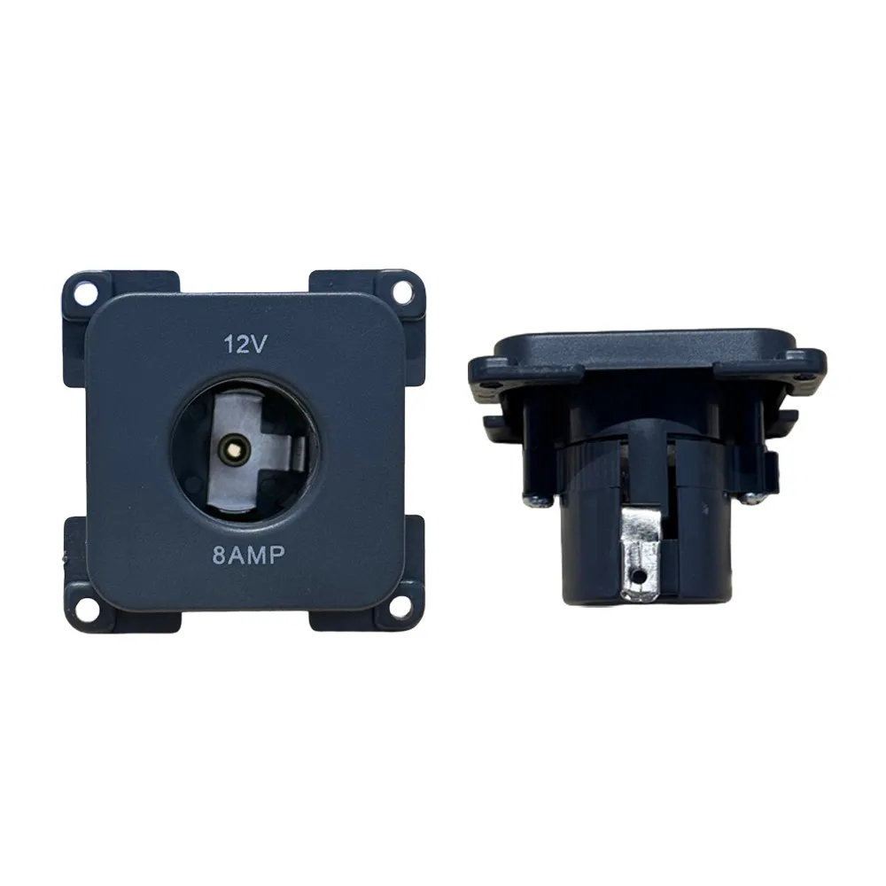 Prise 12V allume-cigare 20 mm grise