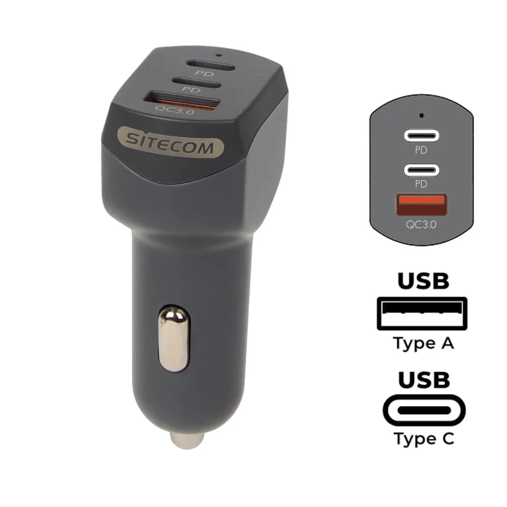 Prise allume-cigare Sitecom 30W Power Delivery