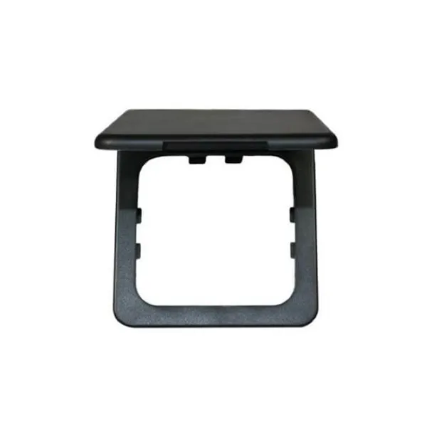 Cadre cache-vis  clapet pour prise noire 