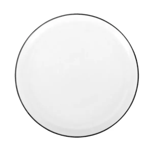 Assiette plate mlamine blanche