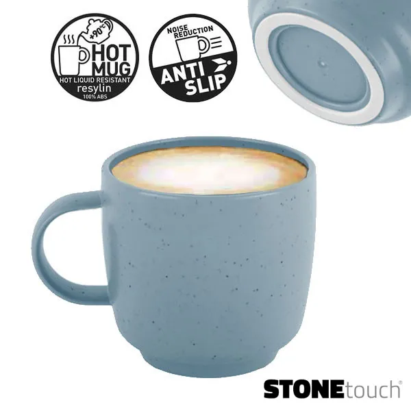 Tasse Cappucino STONEtouch DOLOMIT Bleue