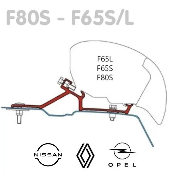 Adaptateur store Fiamma F65 F80 Master aprs 2010