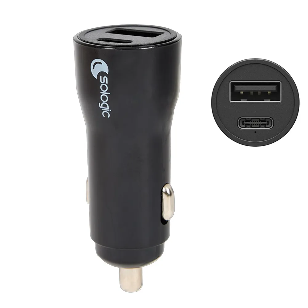 Prise allume-cigare USB-A USB-C 12W