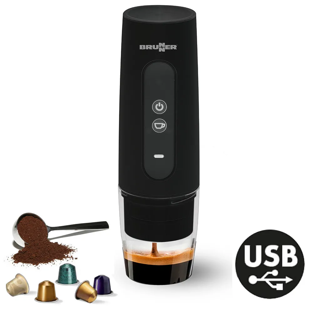 Machine  caf expresso 12V portable Nespresso caf moulu Vivamoca BRUNNER 