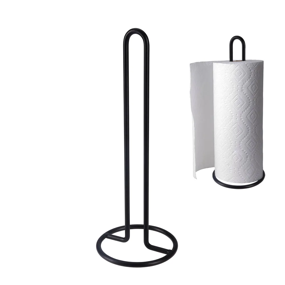 Porte essuie-tout Mtal Noir