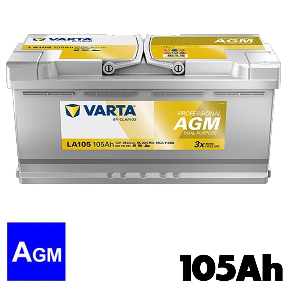 Batterie AGM 12V 105Ah VARTA