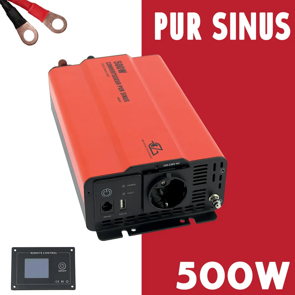 Convertisseur Pur Sinus 500W 12/230V EZA