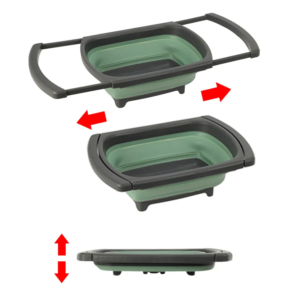 Bassine pliable extensible avec bonde