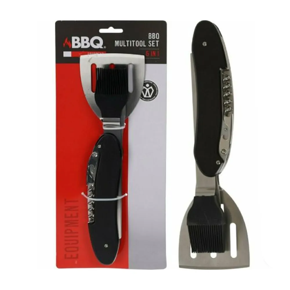 Outil Multifonction BBQ 5 en 1 en acier inoxydable