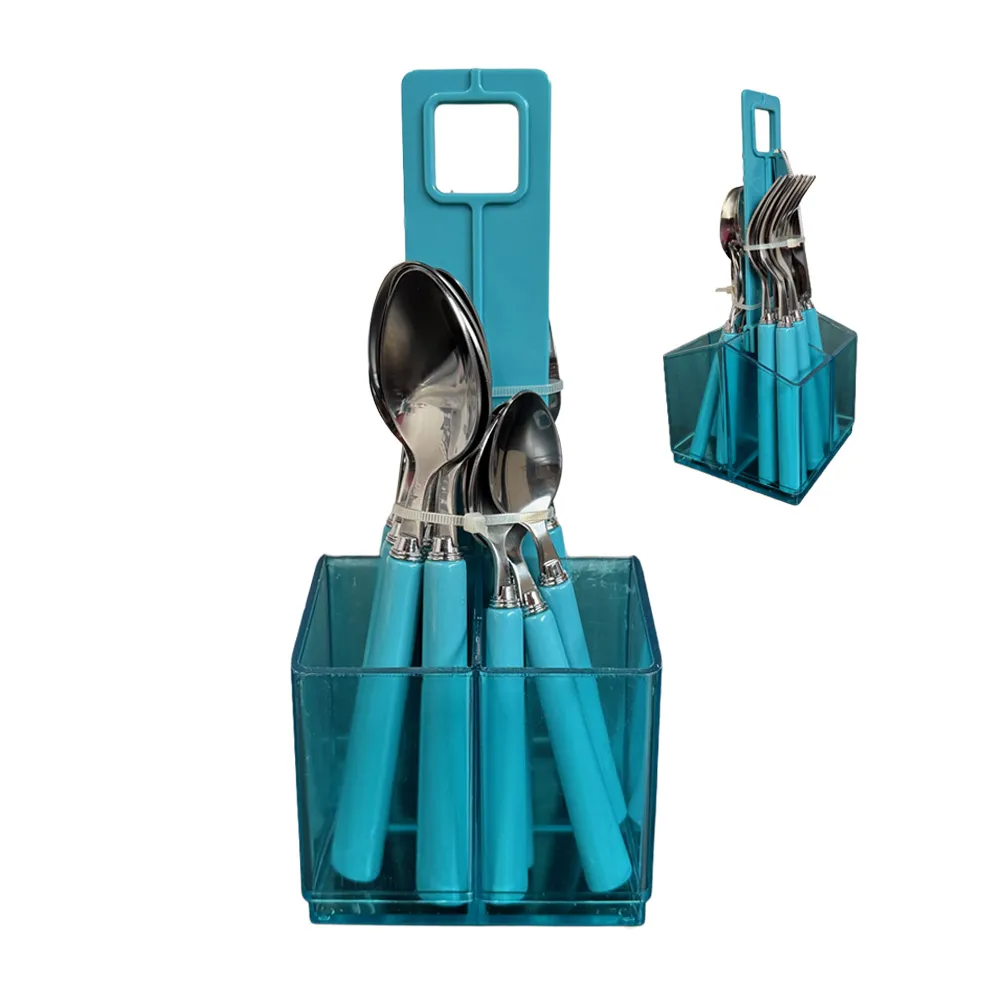 Set de couverts 16 pi�ces bleu